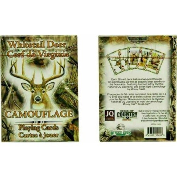 Mossy Oak Whitetail Deer Playing Cards Hunting Pack Camouflage Country Gift NIP - Picture 2 of 2